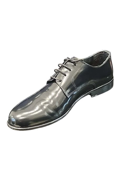 BRUSHED-OFF SHOE WITH LACES SALVATORE FINIZIO | shoes | 7720 6000NERO